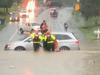 Several people were rescued on Tuckerman Lane near Post Oak Drive in Potomac.