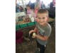McCall handles a baby duck at the Harford County Farm Fair.
