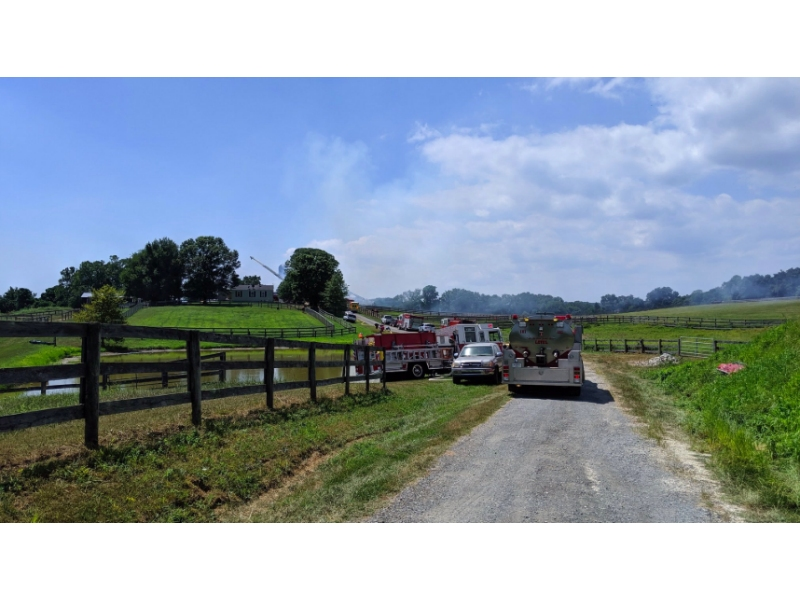 Firefighters were called to a blaze on Anchor Hope Lane in Port Deposit on Monday, Aug. 12.