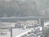 The crash happened near the exit for Charles Street.