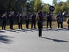 Ravens cheerleaders and marching band members went to school Friday in the eastern part of Baltimore County.