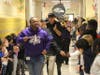 The Ravens caravan marched through the halls Friday morning.