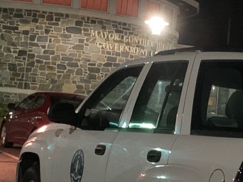 Vehicles outside Havre de Grace City Hall, located in the 700 block of Pennington Avenue, were damaged, according to the mayor.