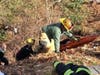 The rescue was made more challenging by the terrain, according to Rich Gardiner of the Bel Air Volunteer Fire Company.