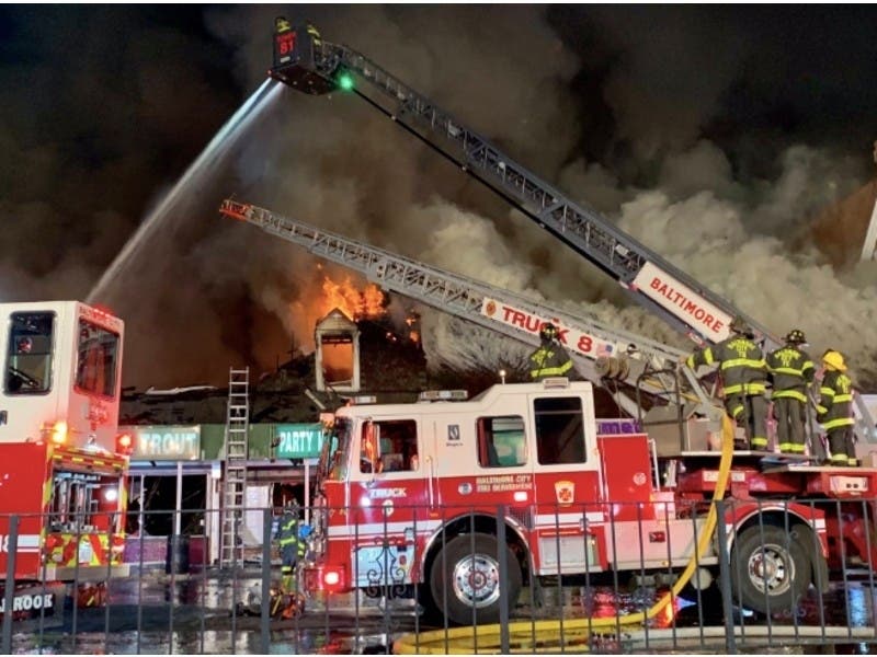 Firefighters were reportedly called to the shopping center after 1 a.m. on Nov. 22.