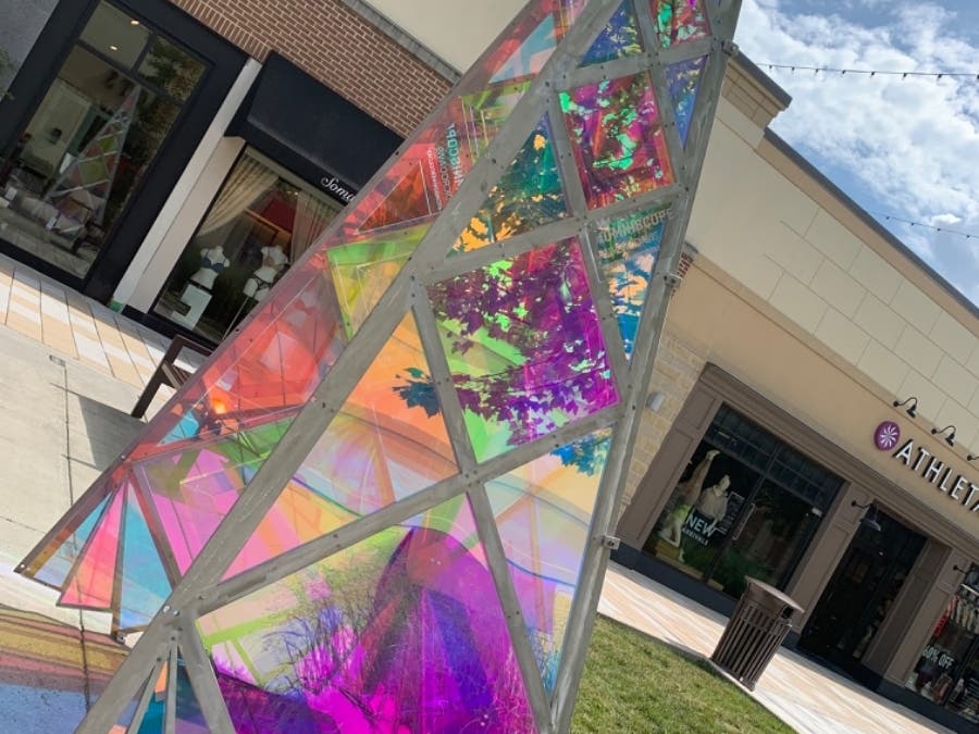 Columbia was rated the safest city in America by WalletHub. Pictured is a kaleidoscope sculpture at The Mall in Columbia.