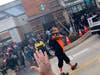 The Oriole Bird made an appearance in the parade.