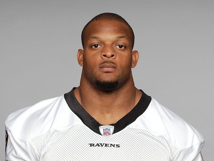 Robert McCune played for the Baltimore Ravens in 2007 and 2008. He was charged in a health care fraud scheme, federal authorities reported Dec. 12, 2019.