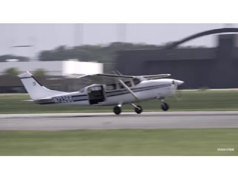 "We're essentially a Google Earth live with TiVo capability," surveillance company owner Ross McNutt said of his plane, which takes in a 30-mile swath at a time.