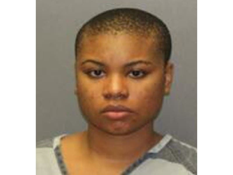 Amara Mallory Leonard, 22, of Fairfax, Virginia, surrendered Saturday after a warrant for her arrest was issued Friday, court records show.