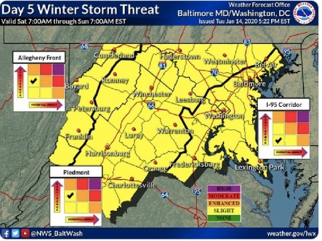 Winter Storm Threat Looms This Weekend In Maryland: Forecasters | Bel ...