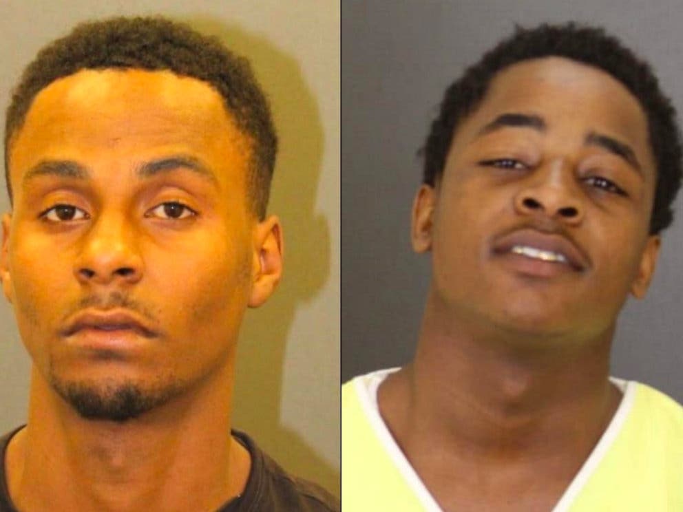 Zayne Abdullah and Donnell Burgess (right) were charged in connection with an officer assault. Authorities said a juvenile was also charged.