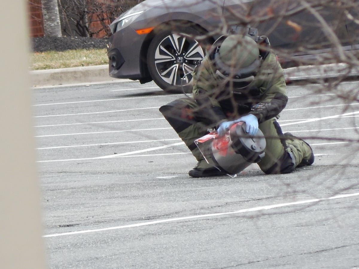 The Office of the State Fire Marshal sent the bomb squad to the Bel Air Plaza Tuesday, Jan. 28.