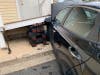 A car crashed in the 300 block of Market Street Friday morning.
