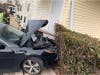 Authorities evaluated woman after a car crashed into Bomboy's.
