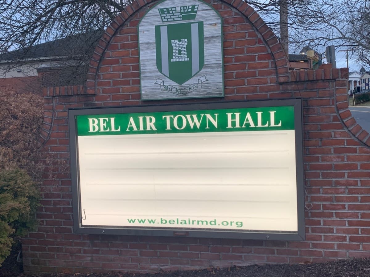 The town commissioners will meet in public to announce they are going into a closed session Thursday in Bel Air.