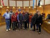 The Havre de Grace City Council celebrated with the family of Connor Sheffield, 15, after passing a resolution officially supporting "Connor's Courage," a pair of bills proposed in the Maryland General Assembly.