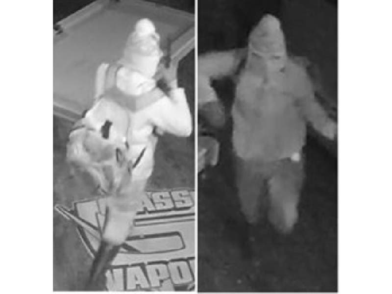 Do you recognize this person? There is a potential reward of up to $2,000 for information about the vape shop burglar.