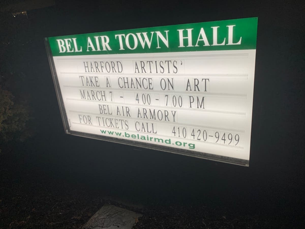 Bel Air is hosting an “art lottery” on Saturday.