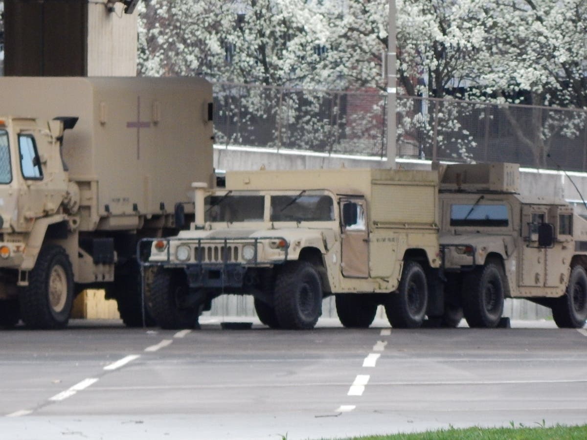 The Maryland National Guard is staging at M&T Bank Stadium in Baltimore. It will be setting up a field hospital at the nearby Baltimore Convention Center.