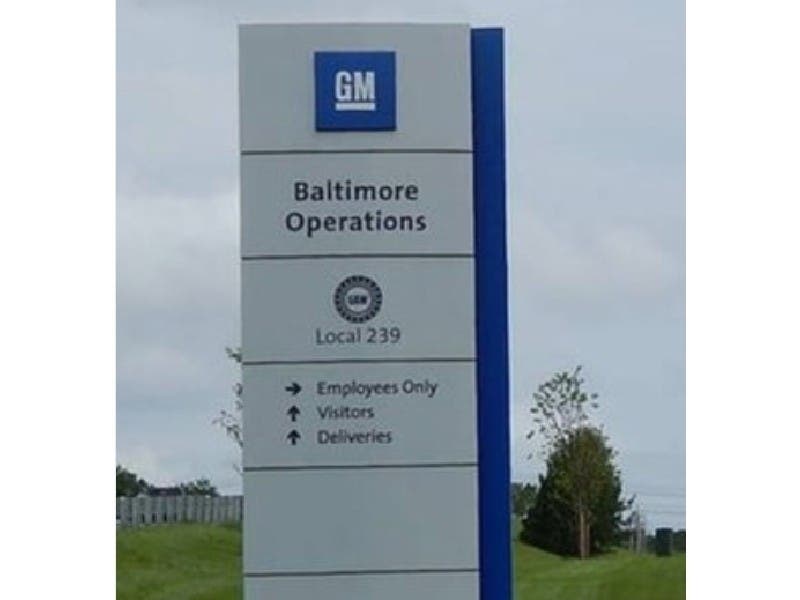The GM plant in Baltimore County left hundreds of skilled workers without jobs who "could make a meaningful contribution to the effort to increase the supply of ventilators needed to respond to COVID-19," County Executive Johnny Olszewski said.