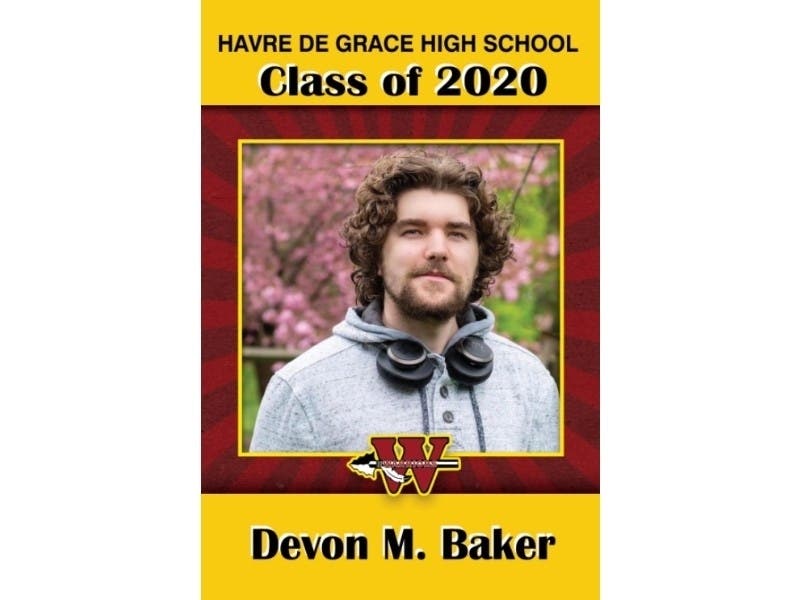 Devon Baker is among more than 100 members of the Havre de Grace High School class of 2020.