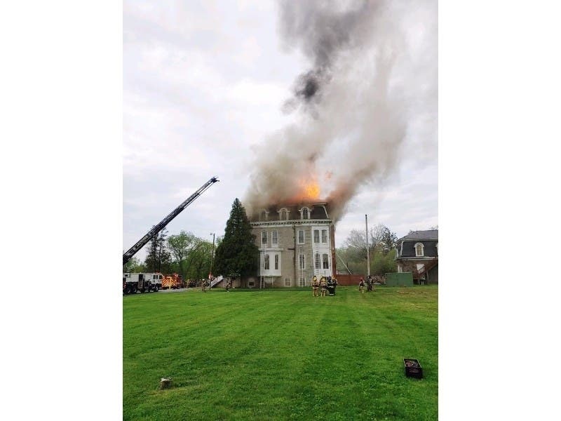 Crews from several fire companies are handling a fire in the 2400 block of Creswell Road on Sunday, May 3, officials say.