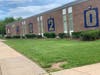 Banners outside Perry Hall High School honor the members of the class of 2020.
