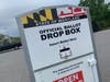People can drop off their ballots at an official drop box outside the Harford County Board of Elections at 133 Industry Lane in Forest Hill.