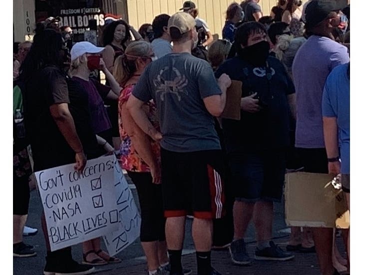 Protesters have gathered in the hundreds and thousands in recent weeks across Maryland, which Gov. Larry Hogan said could dramatically increase the likelihood of getting infected with the coronavirus.