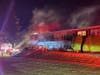 Firefighters battled heavy smoke at the apartment on North Hickory Avenue.
