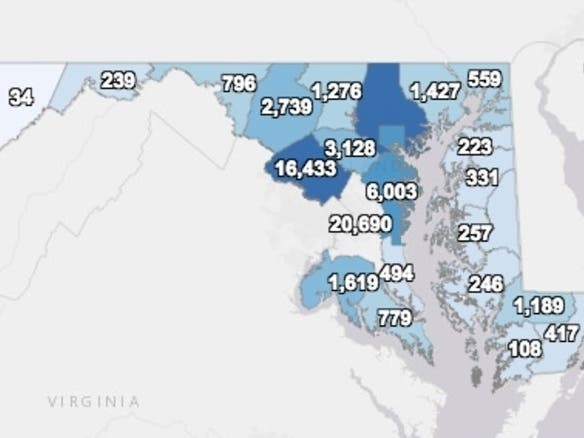 Somerset County, Maryland's southernmost county on the Eastern Shore, has had 108 cases of the coronavirus and tested more of its population than any other jurisdiction in the state.