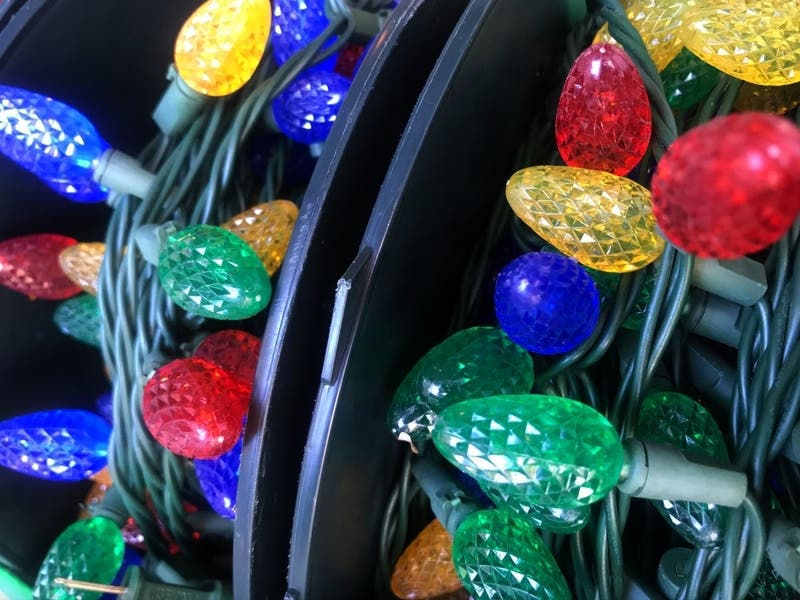 The display at St. Matthew Lutheran Church is off Route 22, across the street from the Walgreens at the Brierhill Shopping Center. The lights flip on Friday, Nov. 27.