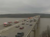 A New Year's Eve crash snarled traffic after 1 p.m. Thursday on the bridge between Harford and Cecil counties via I-95.