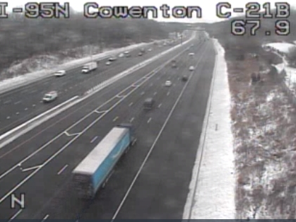 Weather spotters reported 1.3 inches of snow in Perry Hall and 1.2 inches of accumulation in White Marsh Monday, Feb. 22, according to unofficial National Weather Service data.