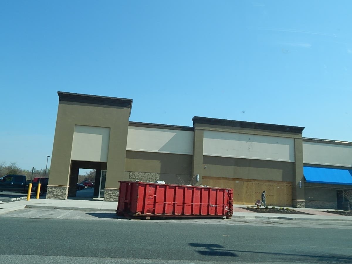 The space where Pier 1 used to be is being renovated.