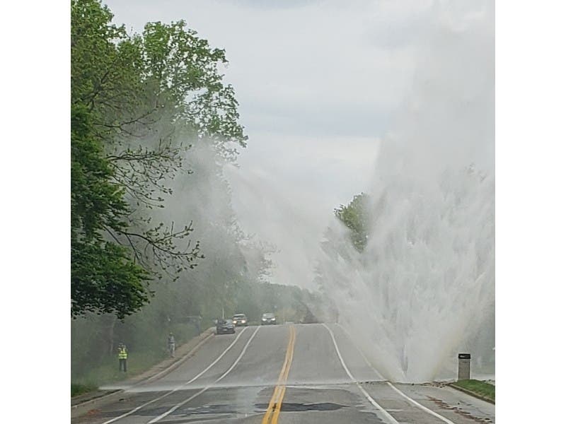 A sinkhole formed off Seven Courts Drive, according to Councilman David Marks.
