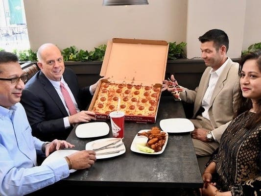 Marylanders who have gotten at least one dose of the coronavirus vaccine can get a free 8-inch Ledo Pizza, the governor announced.