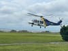 A New Jersey police helicopter landed at Harvey Cedars Sunset Park Saturday, Aug. 7.