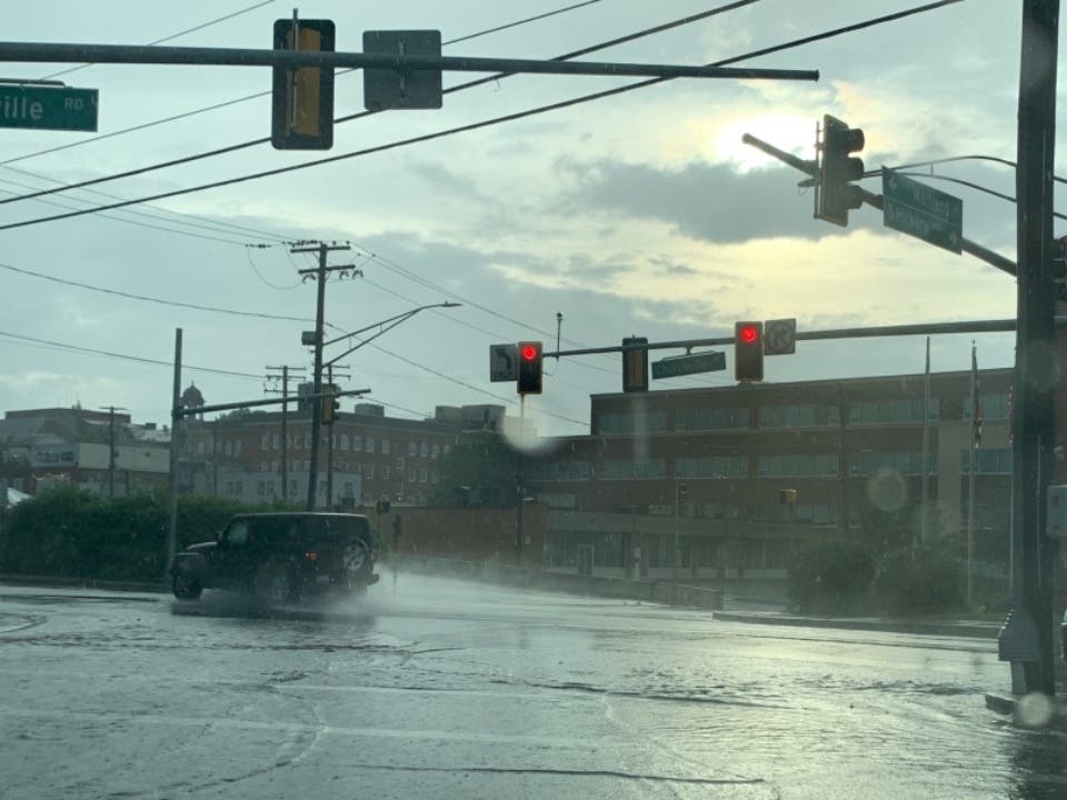 Pictured is a storm June 3 that led to flooding in Bel Air. The remnants of Ida may drop up to 6 inches of rain in Maryland. Harford County is under a flash flood watch until Thursday, Sept. 1.