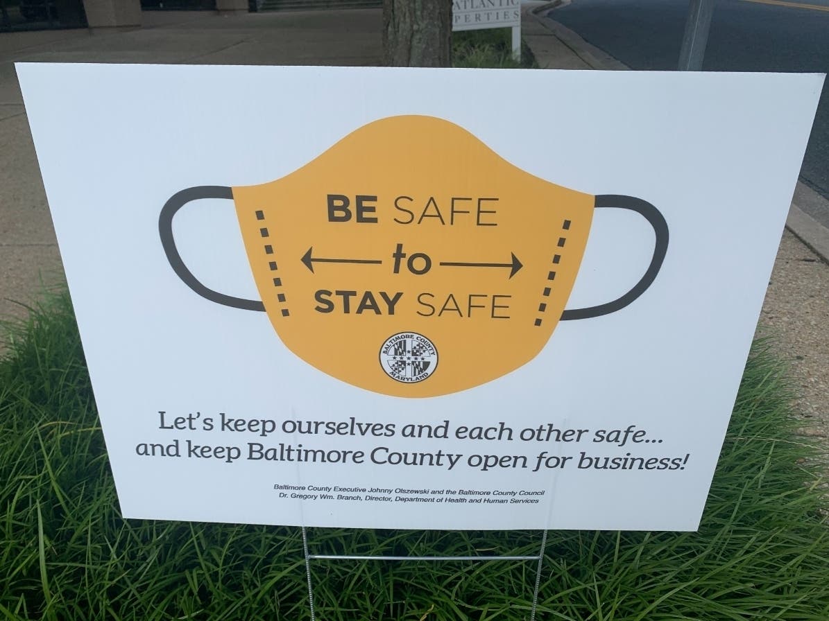 Baltimore County began requiring masks in county government buildings Aug. 10. County employees will be required to be vaccinated against COVID-19 by Oct. 15 or submit to weekly testing.