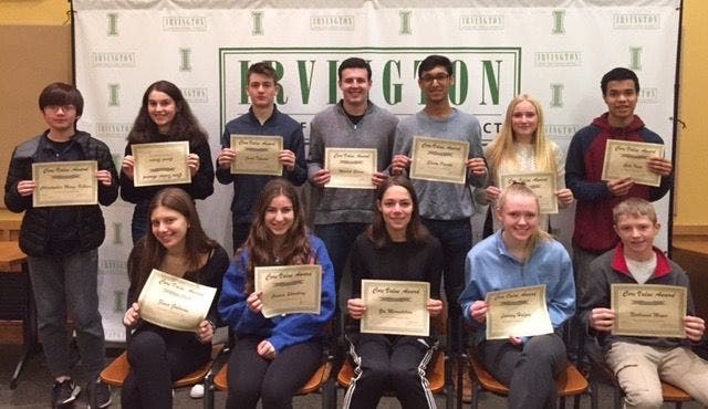Irvington High School Students Receive Monthly Core Value Awards ...