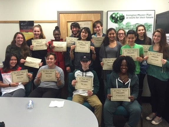 Irvington High School Students Receive Monthly Core Value Awards ...