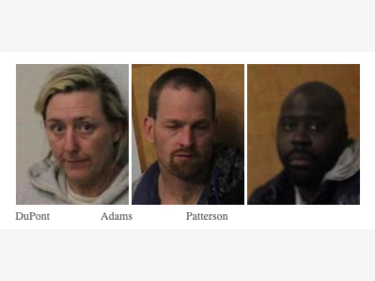 From left, Casey K. DuPont, John U. Adams and Joseph Patterson.