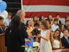 Rye Neck Middle School eighth graders celebrated during a special moving-up ceremony. 