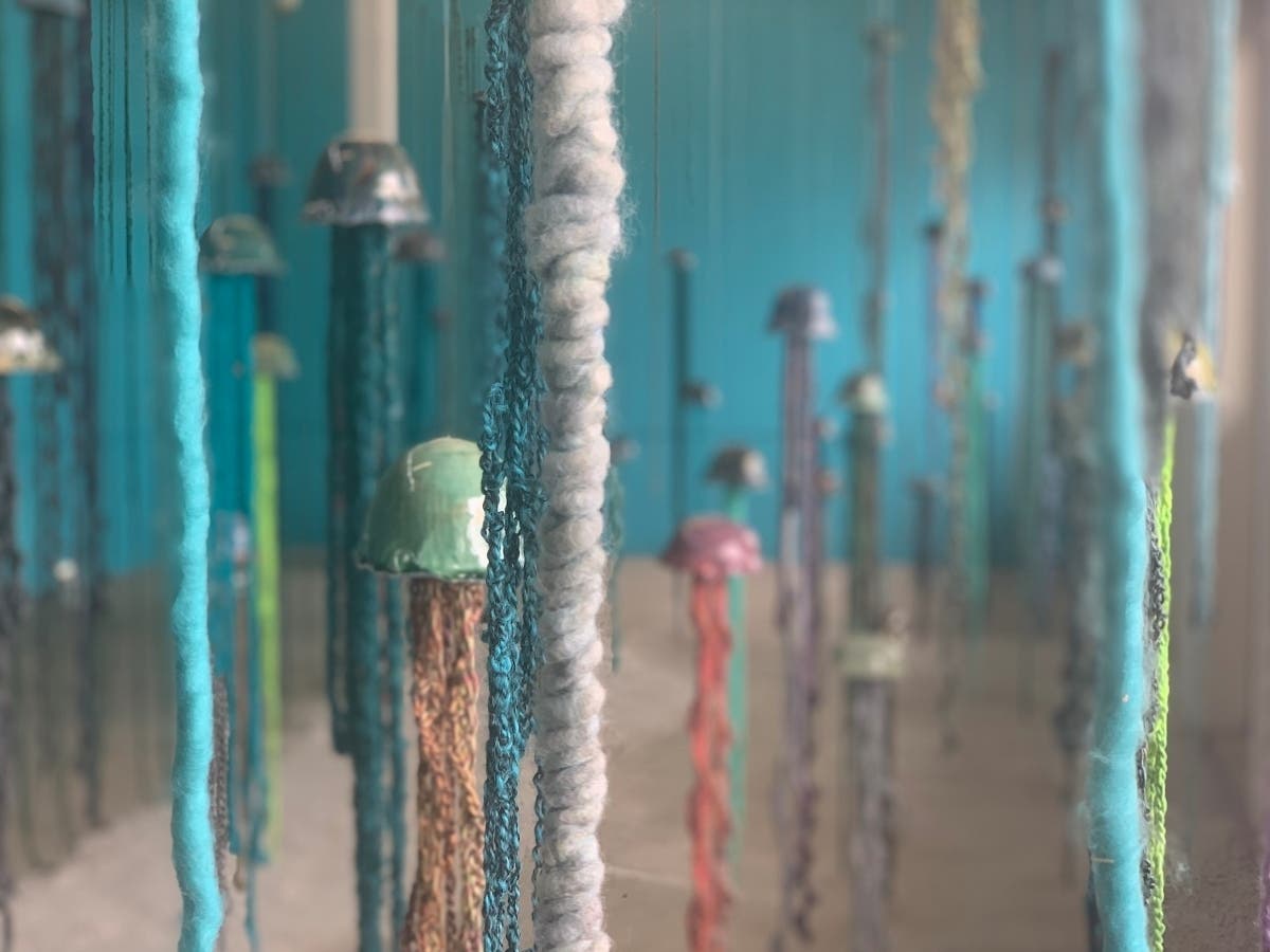A new art installation called the Floating Forest will be up through the summer at Rye's Playland Park.