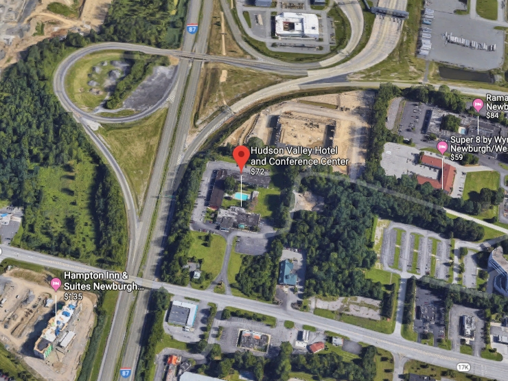 The multi-car crash occurred near the Hudson Valley Hotel in Newburgh.