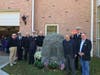 Members of the Golden's Bridge Fire Department and American Legion Post 1575 Katonah, and local elected officials, participated in the dedication ceremony of the American Legion World Wars Monument during the third annual Community Day at the Firehouse.
