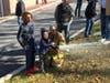Children got to fight back "flames" with a real water hose — with the help of a firefighter — one of the many activities at the third annual Community Day at the Golden's Bridge Fire Department. 