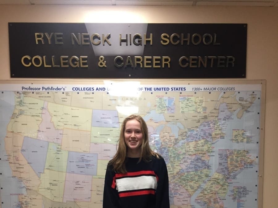 Rye Neck High School senior Grace West was named a semifinalist in the Coca-Cola Scholars Program.